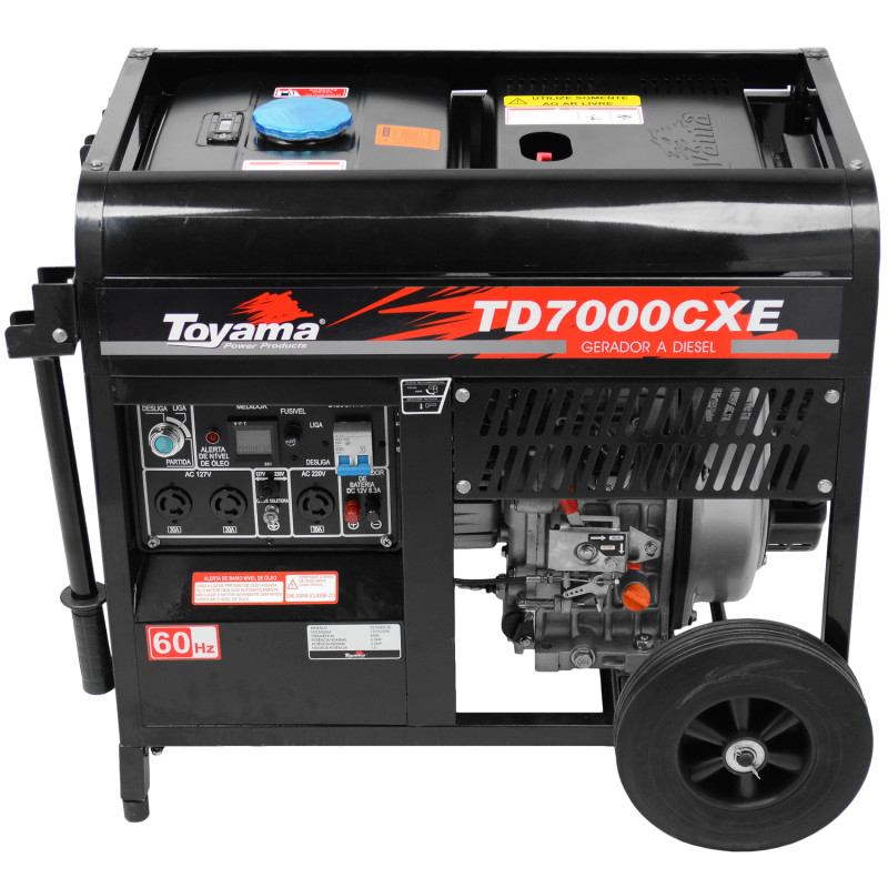 Gerador de Energia a Diesel 6,0 KVA - TOYAMA - TD7000CXE