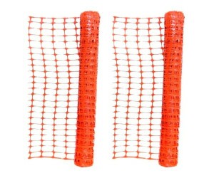 Kit 2 Telas Sinalização Tapume Cerquite 1,20 X 50m Laranja